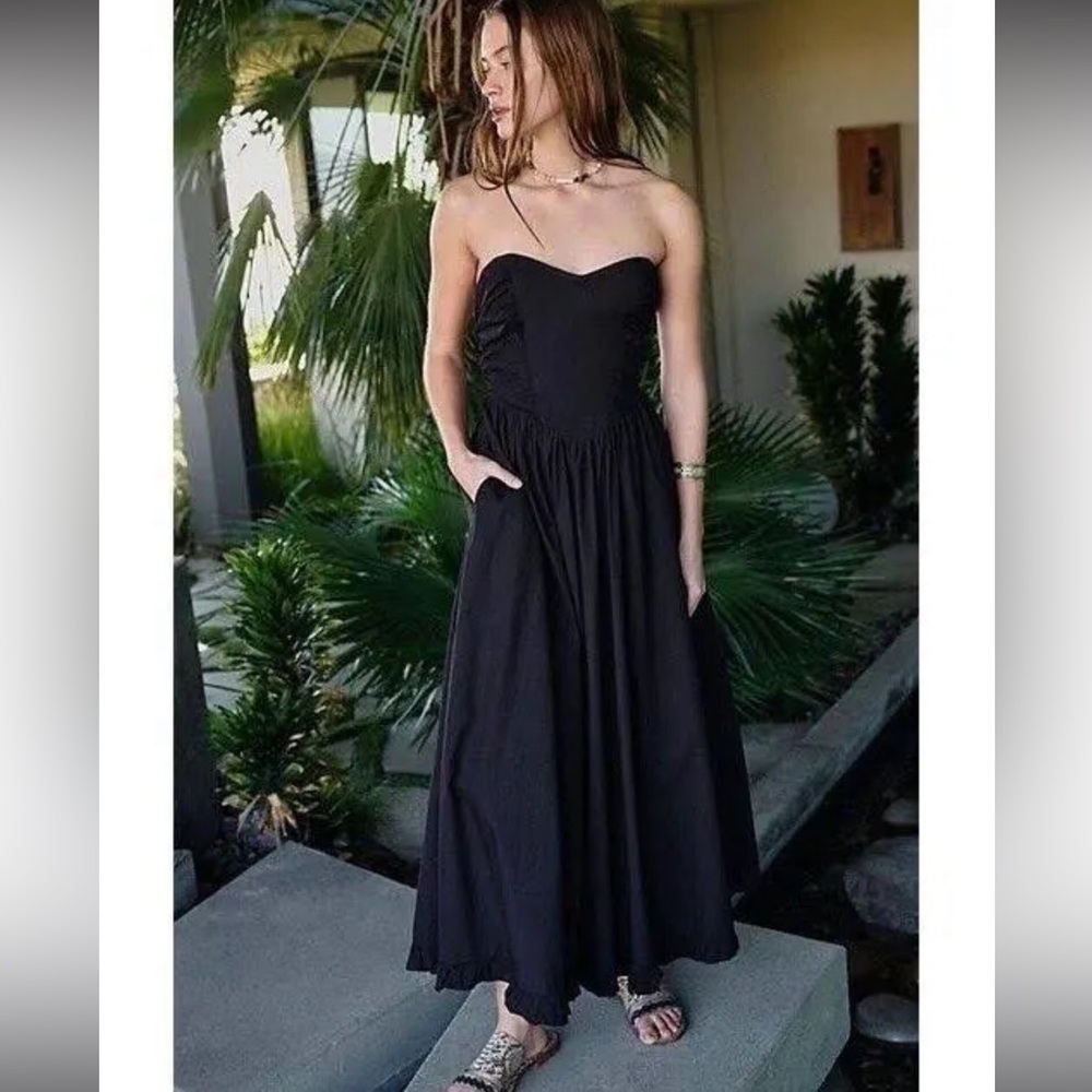 Free People Black Maxi Dress